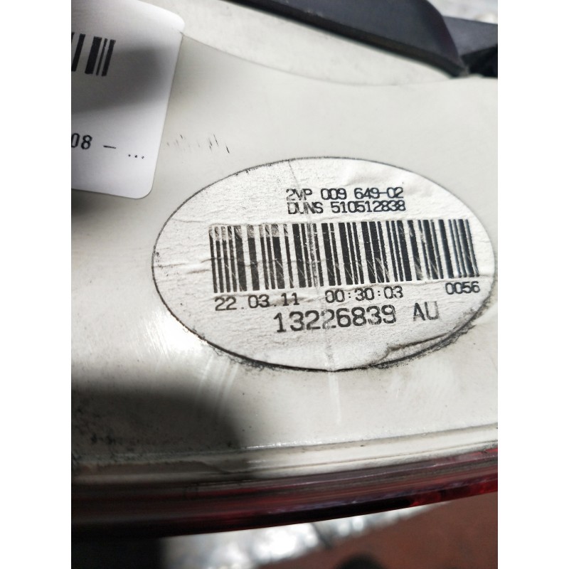Recambio de piloto trasero derecho para opel insignia berlina 2.0 cdti cat referencia OEM IAM 13226839  