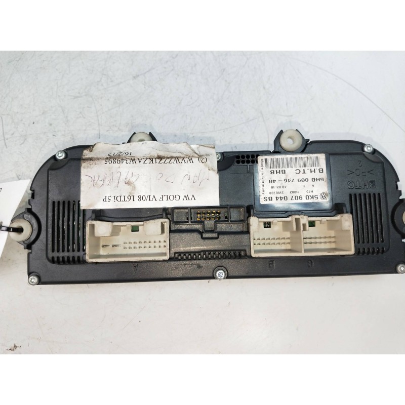 Recambio de mando calefaccion / aire acondicionado para volkswagen golf vi (5k1) 1.6 tdi dpf referencia OEM IAM 5K0907044BS 5HB0