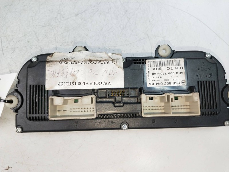 Recambio de mando calefaccion / aire acondicionado para volkswagen golf vi (5k1) 1.6 tdi dpf referencia OEM IAM 5K0907044BS 5HB0