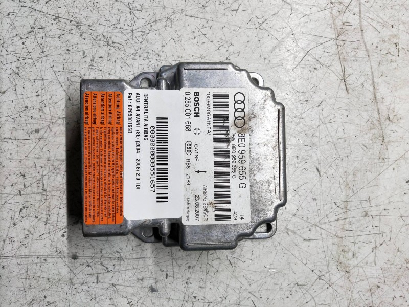 Recambio de centralita airbag para audi a4 avant (8e) 2.0 tdi referencia OEM IAM 0285001668 8E0959655G 