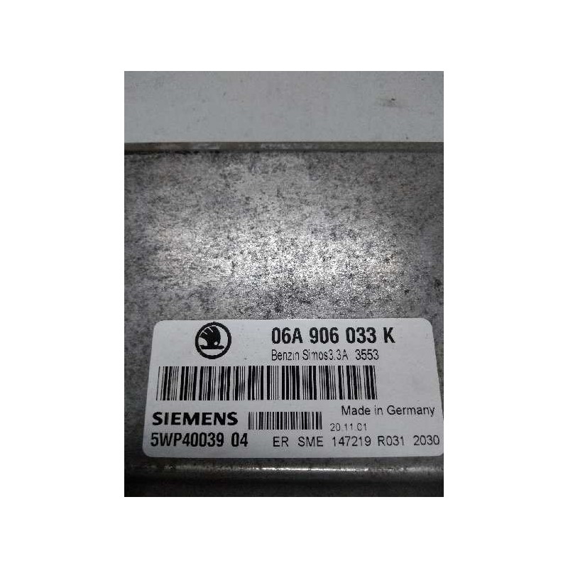 Recambio de centralita motor uce para skoda octavia berlina (1u2) 1.6 referencia OEM IAM 5WP4003904 06A906033K SIMOS33A
