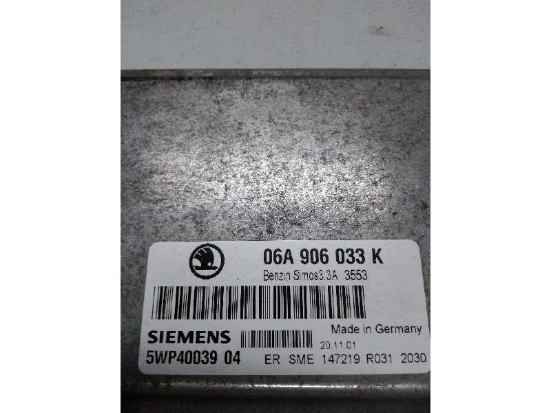 Recambio de centralita motor uce para skoda octavia berlina (1u2) 1.6 referencia OEM IAM 5WP4003904 06A906033K SIMOS33A