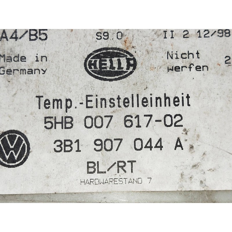 Recambio de mando calefaccion / aire acondicionado para volkswagen passat berlina (3b2) 1.9 tdi referencia OEM IAM 3B1907044A 5H