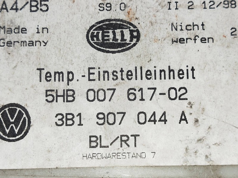 Recambio de mando calefaccion / aire acondicionado para volkswagen passat berlina (3b2) 1.9 tdi referencia OEM IAM 3B1907044A 5H