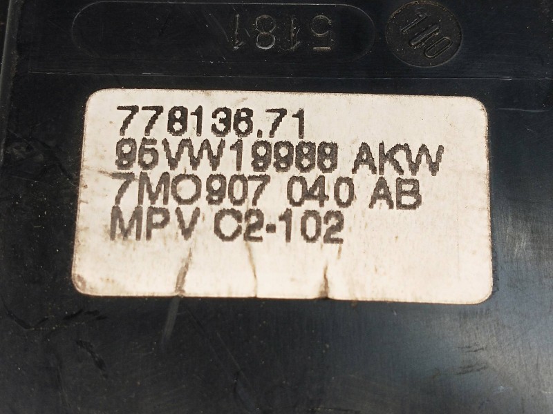 Recambio de mando calefaccion / aire acondicionado para volkswagen sharan (7m8) 1.9 tdi referencia OEM IAM 7M0907040AB 77813671 