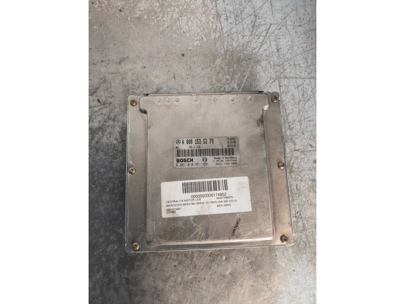 Recambio de centralita motor uce para mercedes clase c (w203) berlina 220 cdi (203.006) referencia OEM IAM 0281010851 A000153527