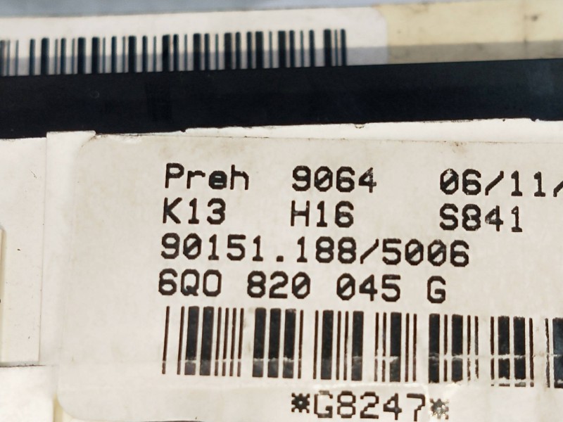 Recambio de mando calefaccion / aire acondicionado para volkswagen fox (5z1) básico referencia OEM IAM 6Q0820045G  