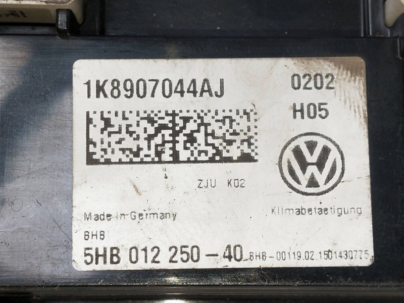 Recambio de mando calefaccion / aire acondicionado para volkswagen scirocco (138) r-line bmt referencia OEM IAM 1K8907044AJ 5HB0