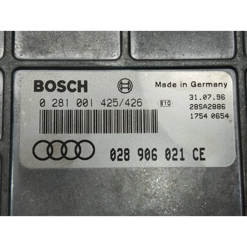 Recambio de centralita motor uce para audi a4 berlina (b5) 1.9 tdi referencia OEM IAM 0281001425 0281001426 028906021CE