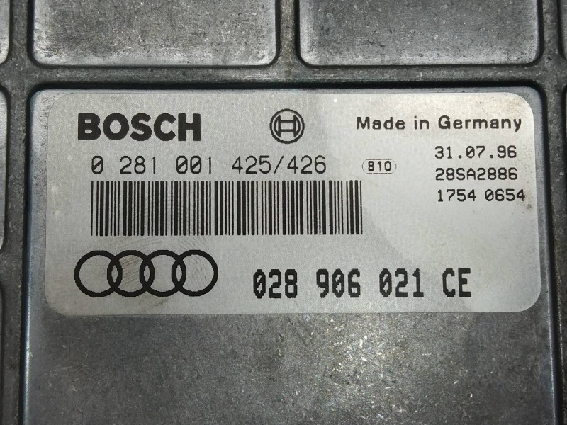 Recambio de centralita motor uce para audi a4 berlina (b5) 1.9 tdi referencia OEM IAM 0281001425 0281001426 028906021CE