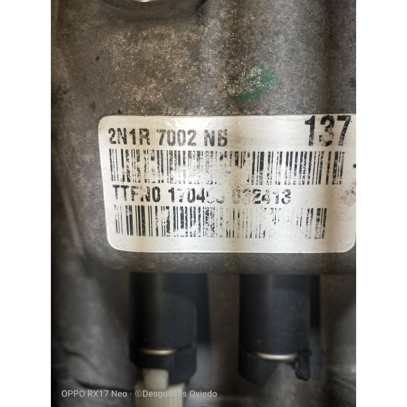 Recambio de caja cambios para ford fusion (cbk) 1.4 16v cat referencia OEM IAM 2N1R7002NB TTFN0 170400 032413 