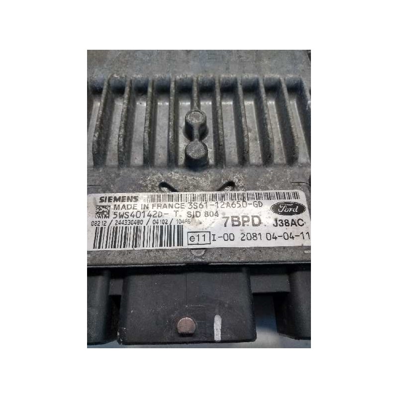 Recambio de centralita motor uce para ford fiesta (cbk) 1.4 tdci cat referencia OEM IAM 5WS40142DT 3S6112A650GD 7BPD SID804 J38A