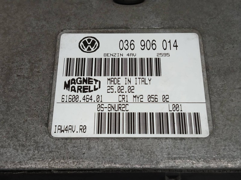 Recambio de centralita motor uce para volkswagen golf iv berlina (1j1) básico referencia OEM IAM IAW4AVR0 036906014 6160046401