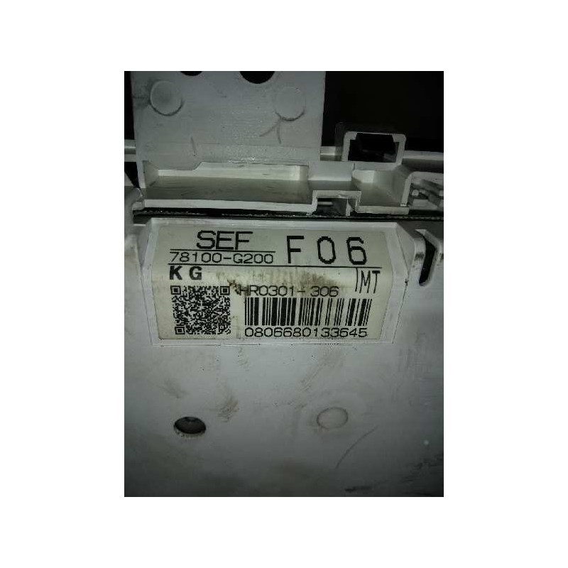 Recambio de cuadro instrumentos para honda accord berlina (cl/cn) 2.2i ctdi sport referencia OEM IAM HR0301306 78100G200 SEF F06 Recambio de cuadro instrumentos para honda accord berlina (cl/cn) 2.2i ctdi sport referencia OEM IAM HR0301306 78100G200 SEF F06