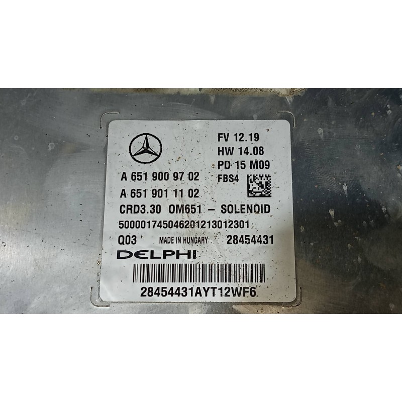Recambio de centralita motor uce para mercedes clase gla (w156) gla 200 cdi (156.908) referencia OEM IAM 28454431 A6519009702 A6