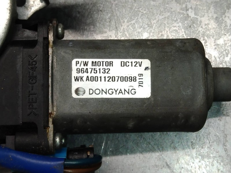 Recambio de elevalunas trasero derecho para chevrolet nubira berlina 2.0 diesel cat referencia OEM IAM 96475132  4P