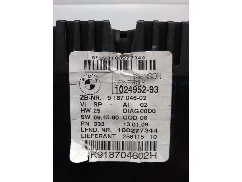 Recambio de cuadro instrumentos para bmw serie 1 berlina (e81/e87) referencia OEM IAM 102495293 IK918704602H 