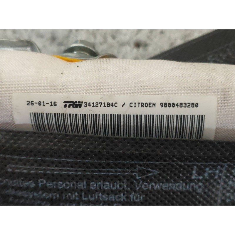 Recambio de airbag cortina delantero izquierdo para citroen c4 picasso 1.6 blue-hdi fap referencia OEM IAM 9800483280 34127184C 