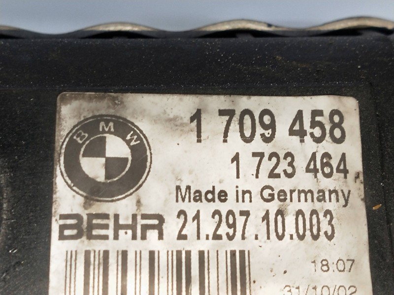 Recambio de radiador agua para bmw serie 7 (e32) 3.0 referencia OEM IAM 1709458 1723464 2129710003