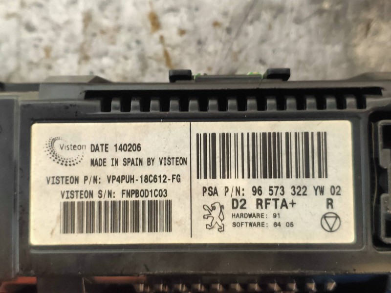 Recambio de mando calefaccion / aire acondicionado para peugeot 407 st confort referencia OEM IAM 96573322  