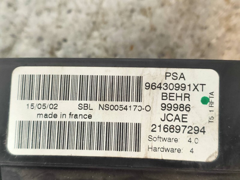 Recambio de mando calefaccion / aire acondicionado para peugeot 307 (s1) xs referencia OEM IAM 96430991XT 216697294 