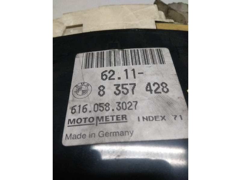 Recambio de cuadro instrumentos para bmw serie 3 berlina (e36) 2.5 turbodiesel cat referencia OEM IAM 6160583027 62118357428 922