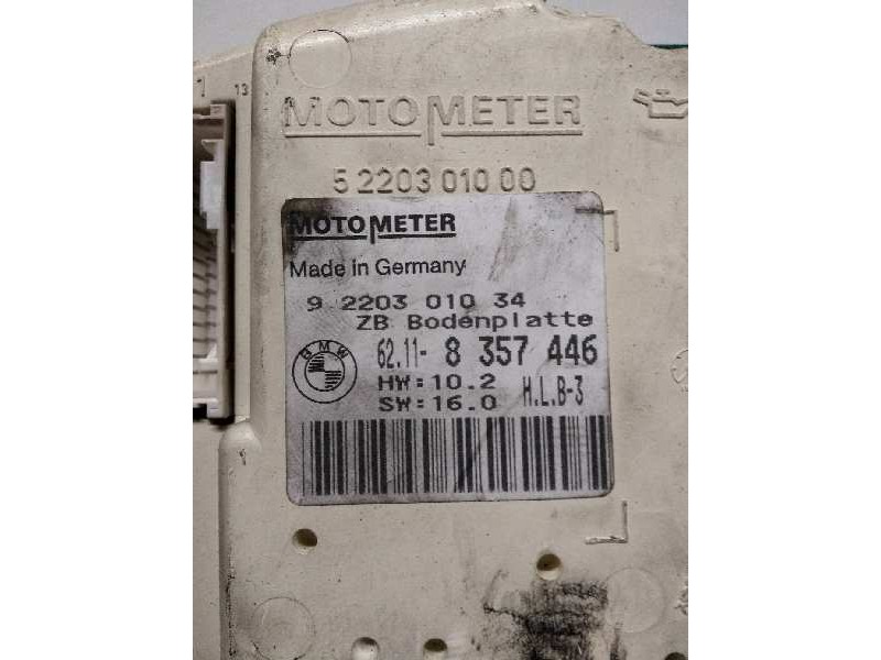 Recambio de cuadro instrumentos para bmw serie 3 berlina (e36) 2.5 turbodiesel cat referencia OEM IAM 6160583027 62118357428 922