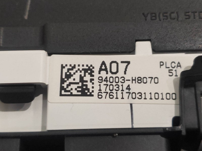 Recambio de cuadro instrumentos para kia rio (yb) attract referencia OEM IAM 94003H8070  A07