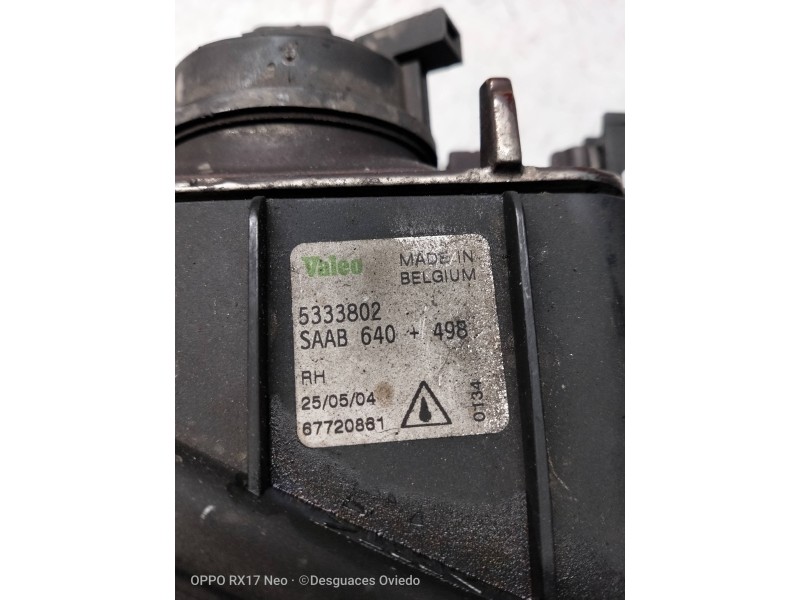 Recambio de faro antiniebla izquierdo para saab 9-3 coupé 2.2 tid s referencia OEM IAM 5333802  