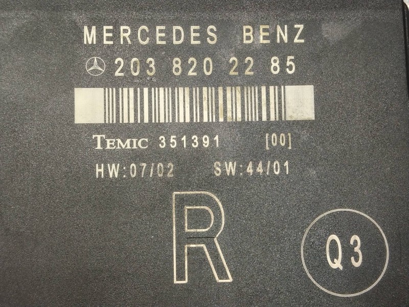 Recambio de modulo electronico para mercedes clase c (w203) familiar 2.2 cdi cat referencia OEM IAM A2038202285  TRA DRCH