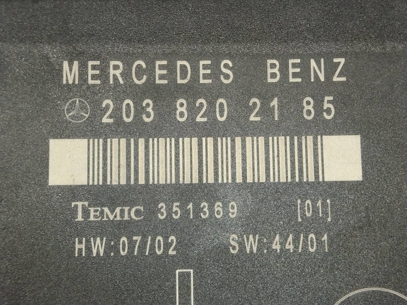 Recambio de modulo electronico para mercedes clase c (w203) familiar 2.2 cdi cat referencia OEM IAM 2038202185  TRA IZDA