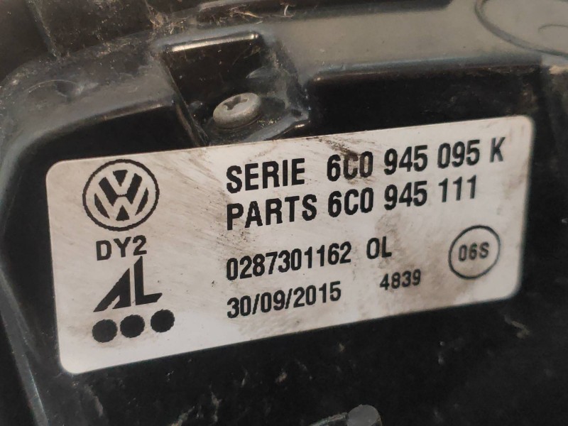 Recambio de piloto trasero izquierdo para volkswagen polo (6c1) 1.4 tdi referencia OEM IAM 6C0945095K 6C0945111 0287301162