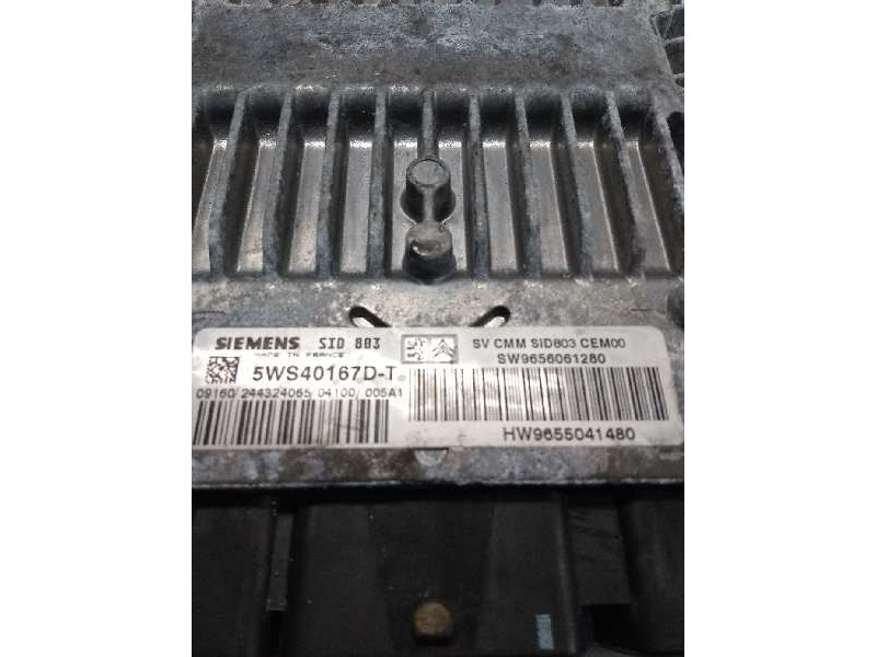 Recambio de centralita motor uce para peugeot 407 st confort referencia OEM IAM 5WS40167DT SW9656061280 HW9655041480 SID803