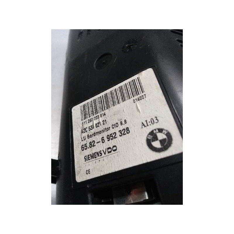 Recambio de pantalla multifuncion para bmw serie 5 berlina (e60) 3.0 turbodiesel cat referencia OEM IAM A2C53102121 611260003014