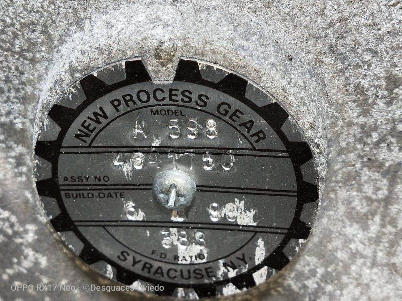 Recambio de caja cambios para chrysler voyager (gs) 2.5 td referencia OEM IAM A598 4641750 