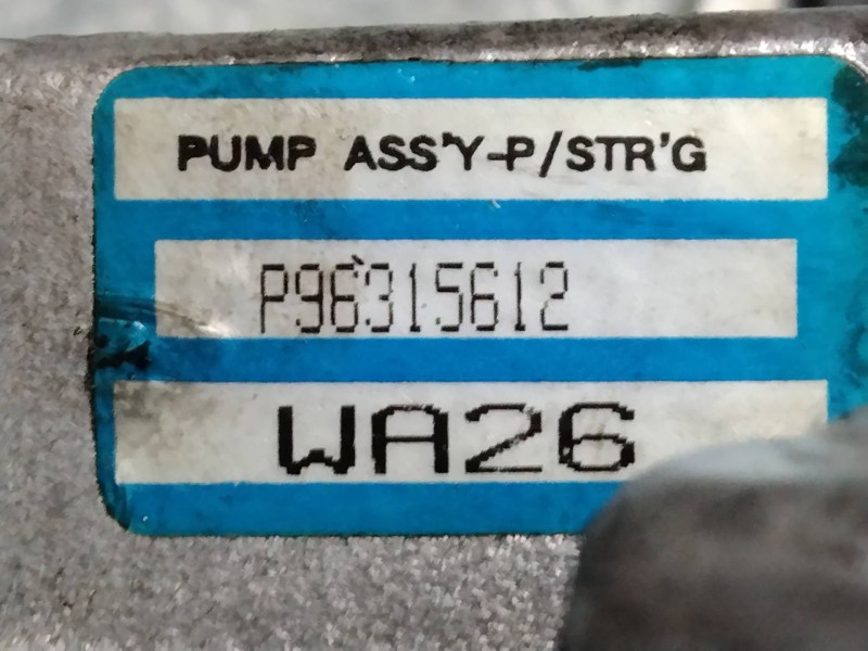 Recambio de bomba direccion para daewoo matiz 0.8 cat referencia OEM IAM 96315612  