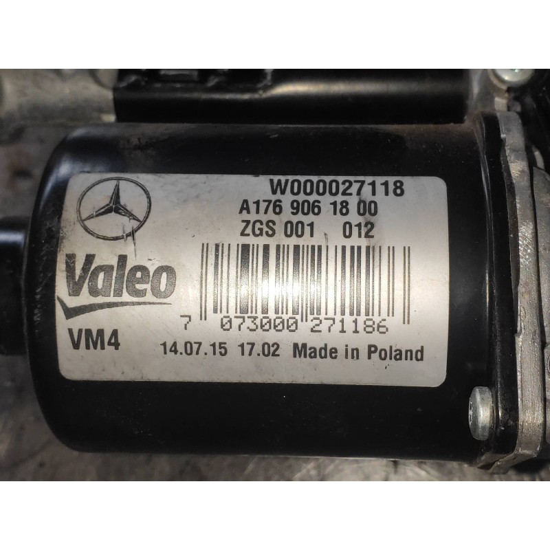 Recambio de motor limpia delantero para mercedes clase cla (w117) cla 180 cdi (117.312) referencia OEM IAM A1769061800   Recambio de motor limpia delantero para mercedes clase cla (w117) cla 180 cdi (117.312) referencia OEM IAM A1769061800
