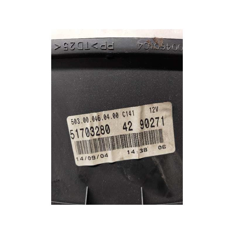 Recambio de cuadro instrumentos para fiat punto berlina (188) 1.9 d active/el (i) referencia OEM IAM 51703280 4290271 5030004604