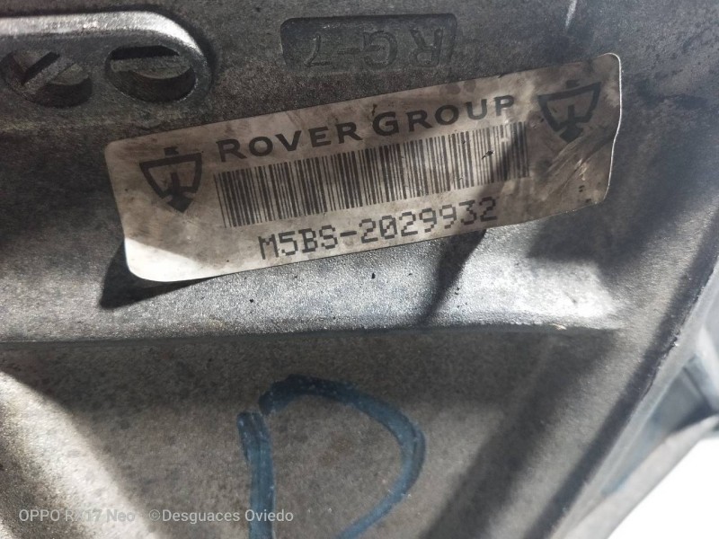 Recambio de caja cambios para mg rover serie 400 (xw) 418 gsd referencia OEM IAM M5BS 2029932 