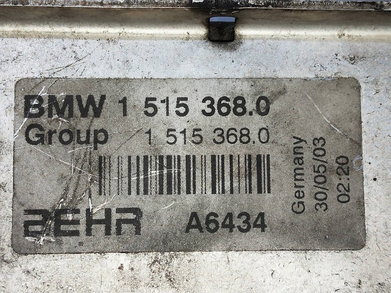 Recambio de intercooler para mini mini (r50,r53) cooper s referencia OEM IAM 15153680  