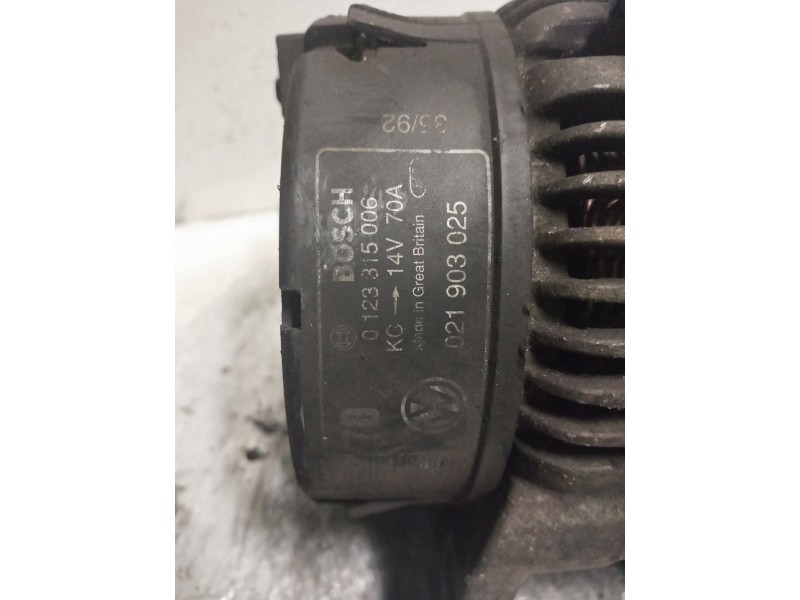 Recambio de alternador para volkswagen golf iii berlina (1h1) vr6 referencia OEM IAM 0123315006  