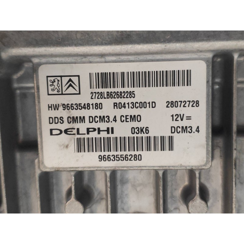 Recambio de centralita motor uce para peugeot 407 sw st confort pack referencia OEM IAM R0413C001D 9663548180 9663556200 2807272