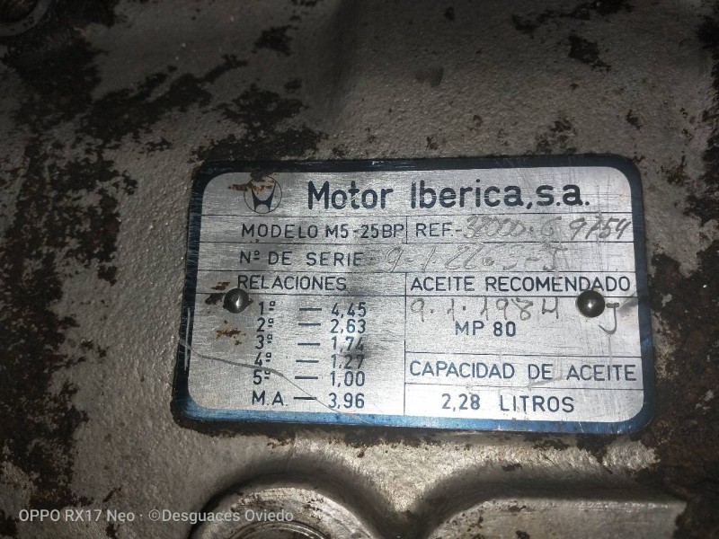 Recambio de caja cambios para nissan patrol (k/w260) 2.8 diesel referencia OEM IAM 32000G9754 M525BP 