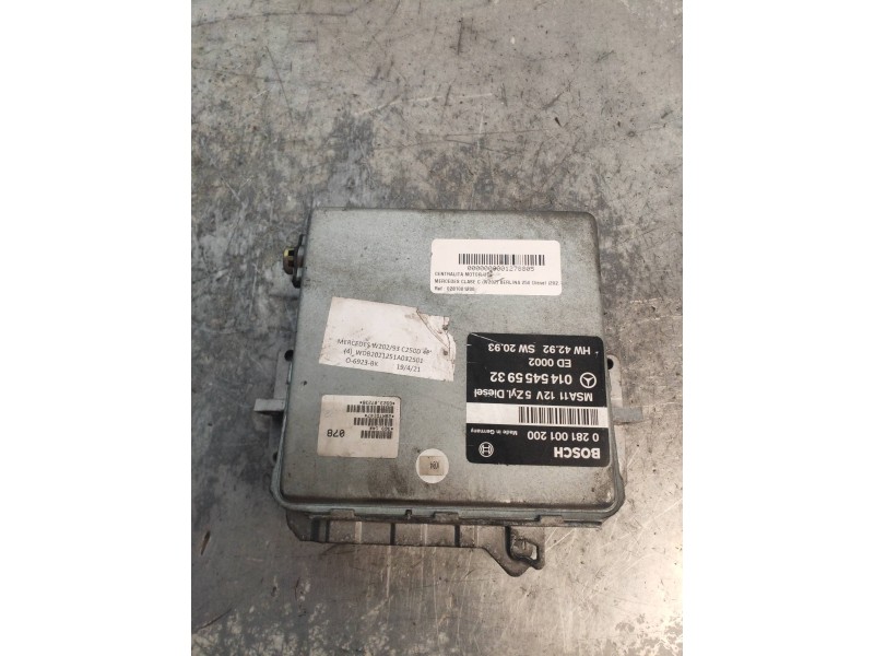 Recambio de centralita motor uce para mercedes clase c (w202) berlina 250 diesel (202.125) referencia OEM IAM 0281001200 0145455 Recambio de centralita motor uce para mercedes clase c (w202) berlina 250 diesel (202.125) referencia OEM IAM 0281001200 0145455