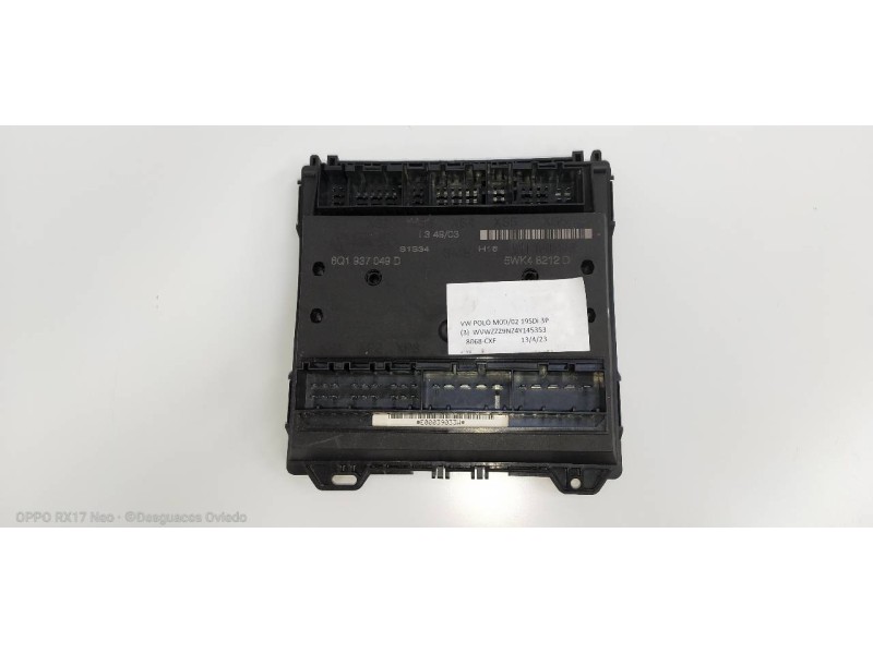 Recambio de modulo electronico para volkswagen polo (9n1) conceptline referencia OEM IAM 6Q0959433E  