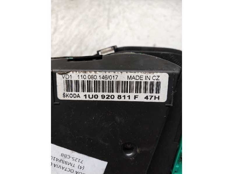 Recambio de cuadro instrumentos para skoda octavia berlina (1u2) ambiente referencia OEM IAM 110080146017 1U0920811F 47H