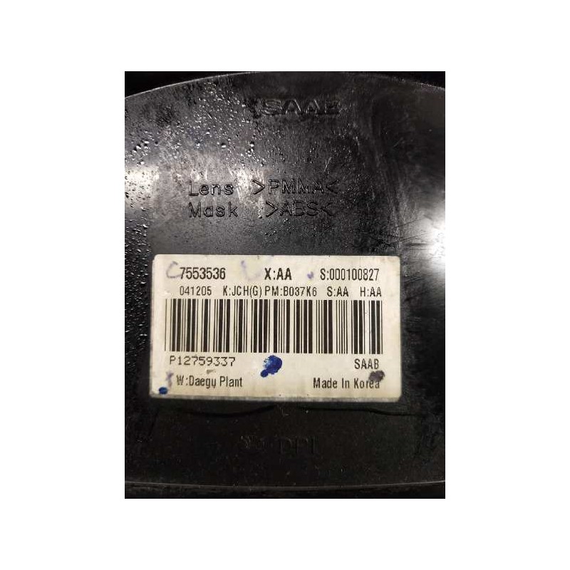 Recambio de cuadro instrumentos para saab 9-3 berlina 1.9 tid linear sport referencia OEM IAM 7553536 P12759337 