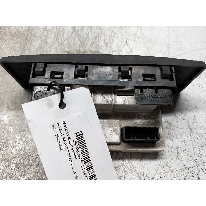 Recambio de pantalla multifuncion para renault master ii phase 2 caja cerrada 2.5 dci diesel cat referencia OEM IAM 8200584888A 