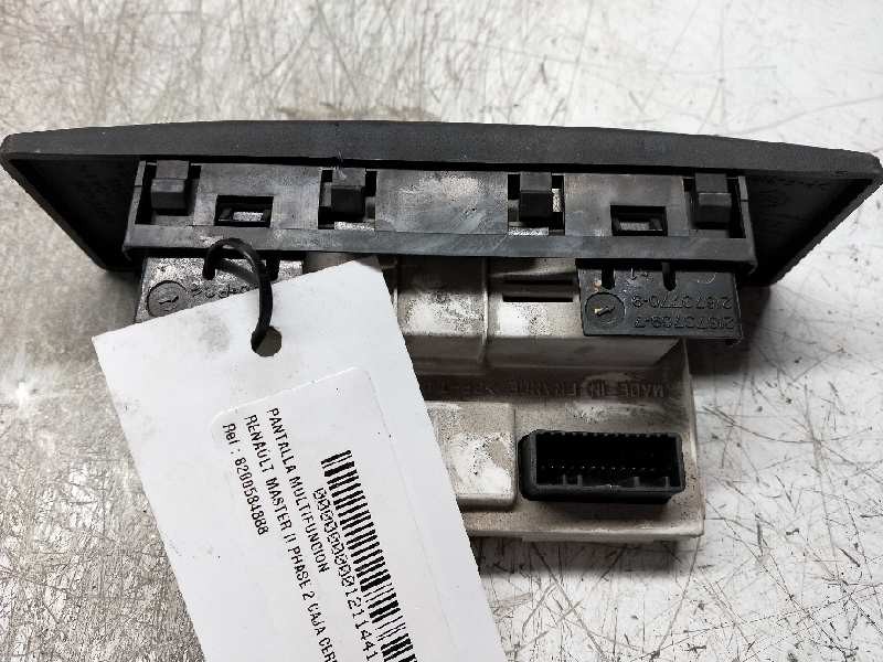 Recambio de pantalla multifuncion para renault master ii phase 2 caja cerrada 2.5 dci diesel cat referencia OEM IAM 8200584888A 