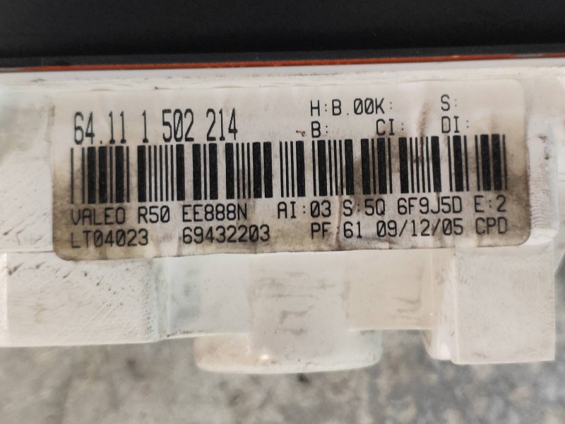 Recambio de mando calefaccion / aire acondicionado para mini mini (r50,r53) one d referencia OEM IAM 64111502214  